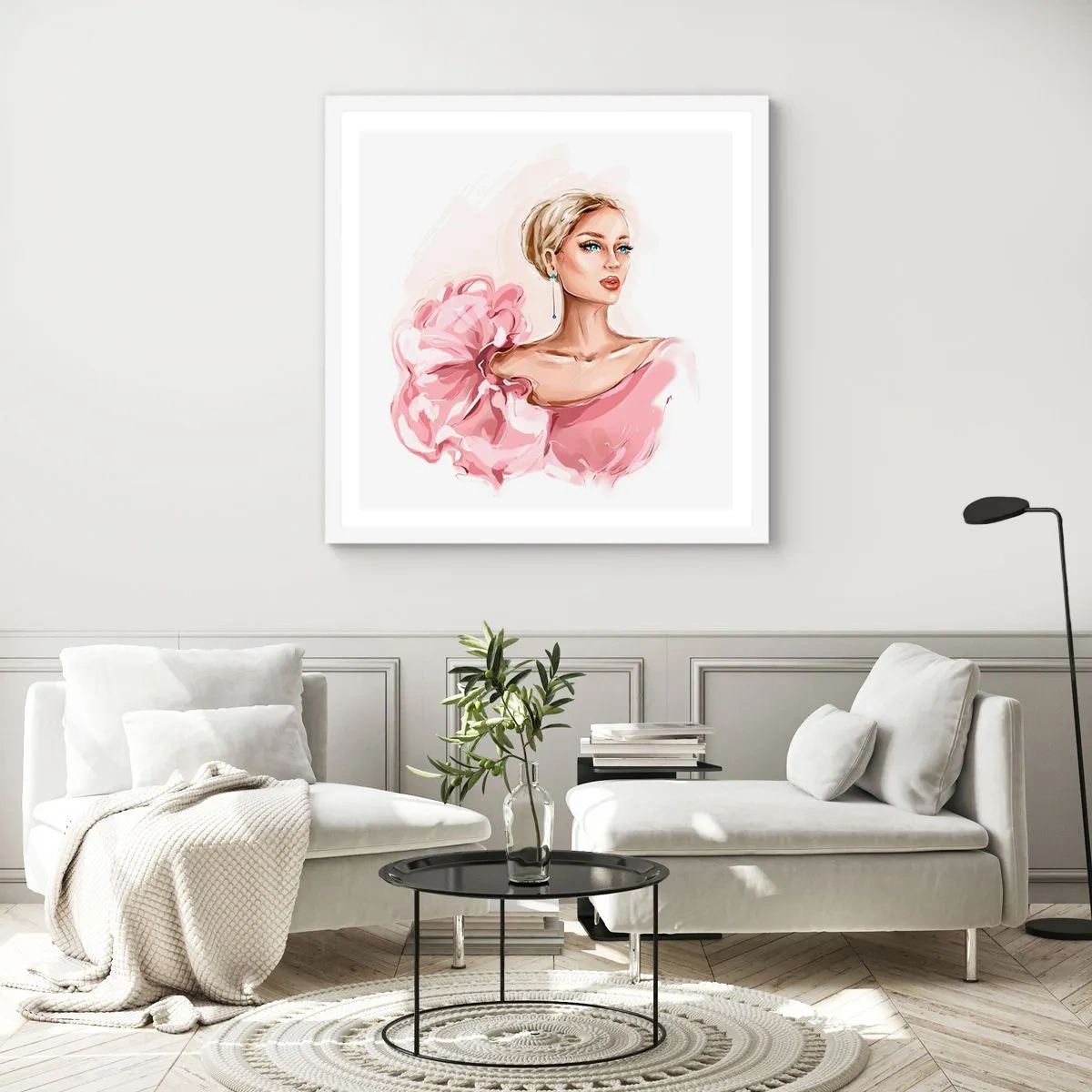 Poster in cornice bianca - Come un quadro... - 30x30 cm