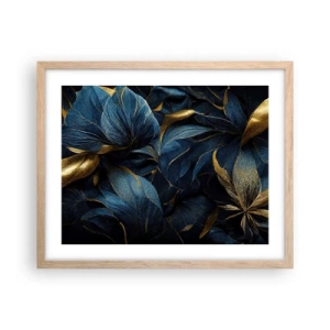 Poster in cornice rovere chiaro - Foderati d'oro - 50x40 cm