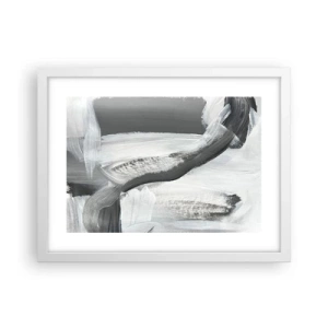 Poster in cornice bianca - Movimento deciso - 40x30 cm