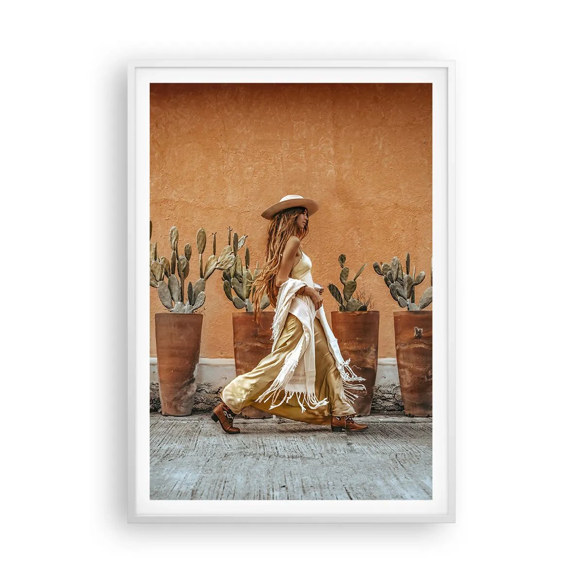 Poster in cornice bianca - In stile hippy - 70x100 cm