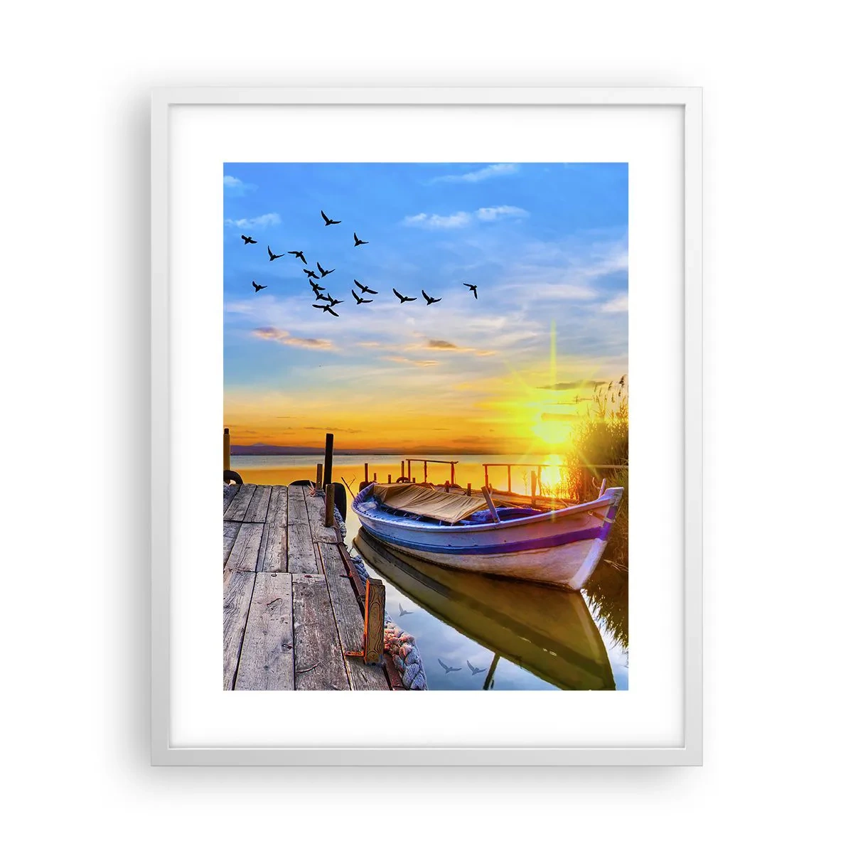 Poster in cornice bianca - A domani - 40x50 cm