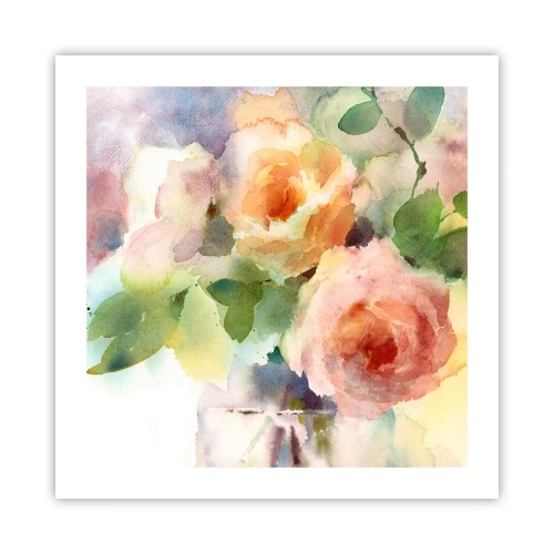 Poster - Delicati come un acquerello - 50x50 cm