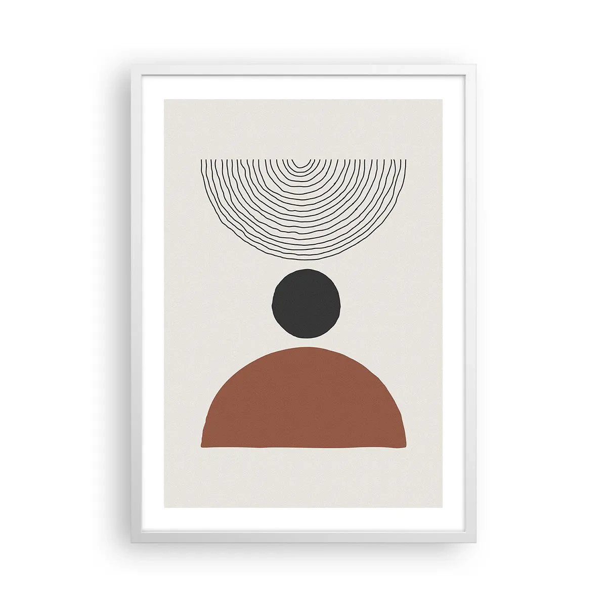 Poster in cornice bianca - Al centro dell'attenzione - 50x70 cm
