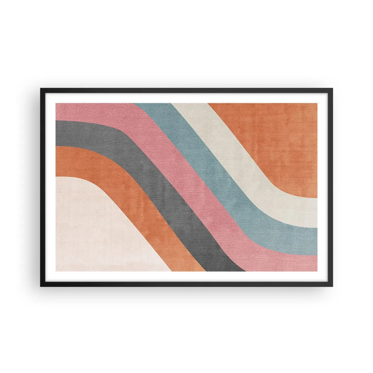 Poster in cornice nera - Composizione diagonale: movimento - 91x61 cm