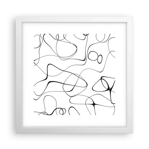 Poster in cornice bianca - Strade della vita, eventi del destino - 30x30 cm