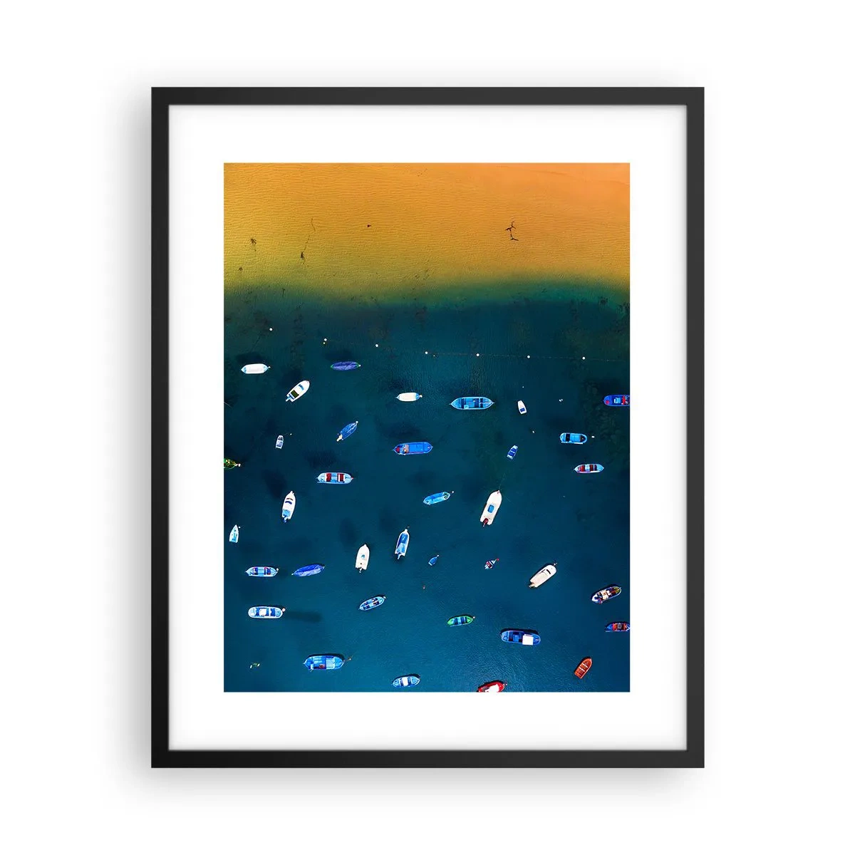 Poster in cornice nera - Il gioco delle vacanze - 40x50 cm