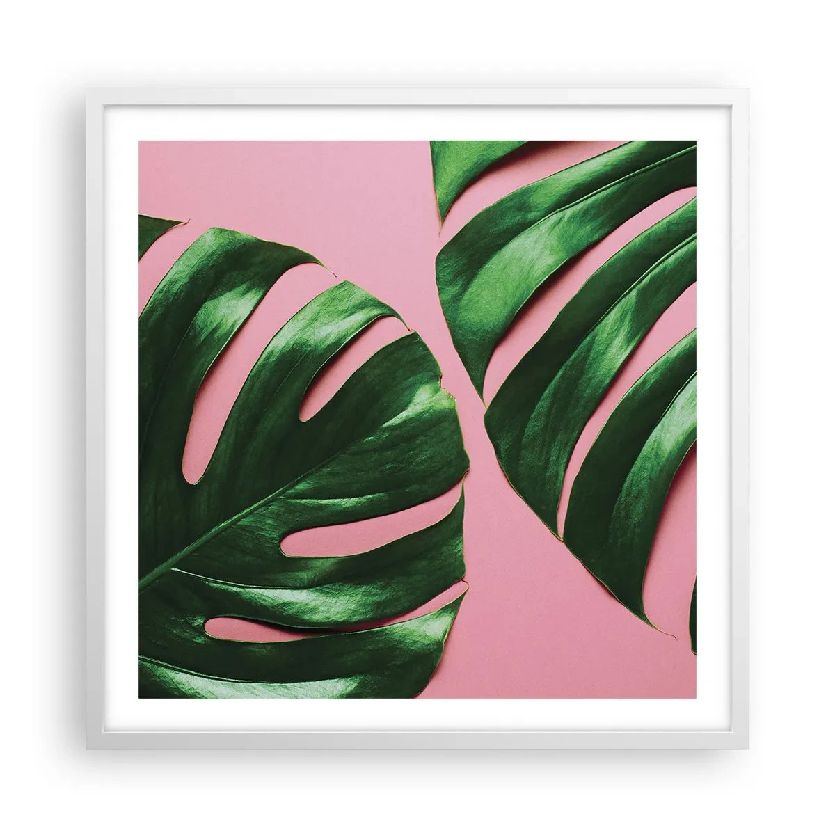 Poster in cornice bianca - Appuntamento in verde - 60x60 cm