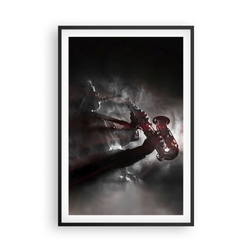 Poster in cornice nera - Nei fumi del jazz - 61x91 cm