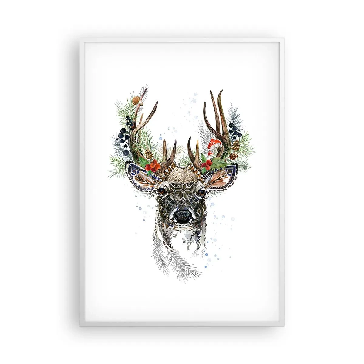 Poster in cornice bianca - Nell'abito della festa - 70x100 cm