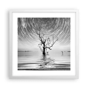 Poster in cornice bianca - Sinfonia della natura - 40x40 cm