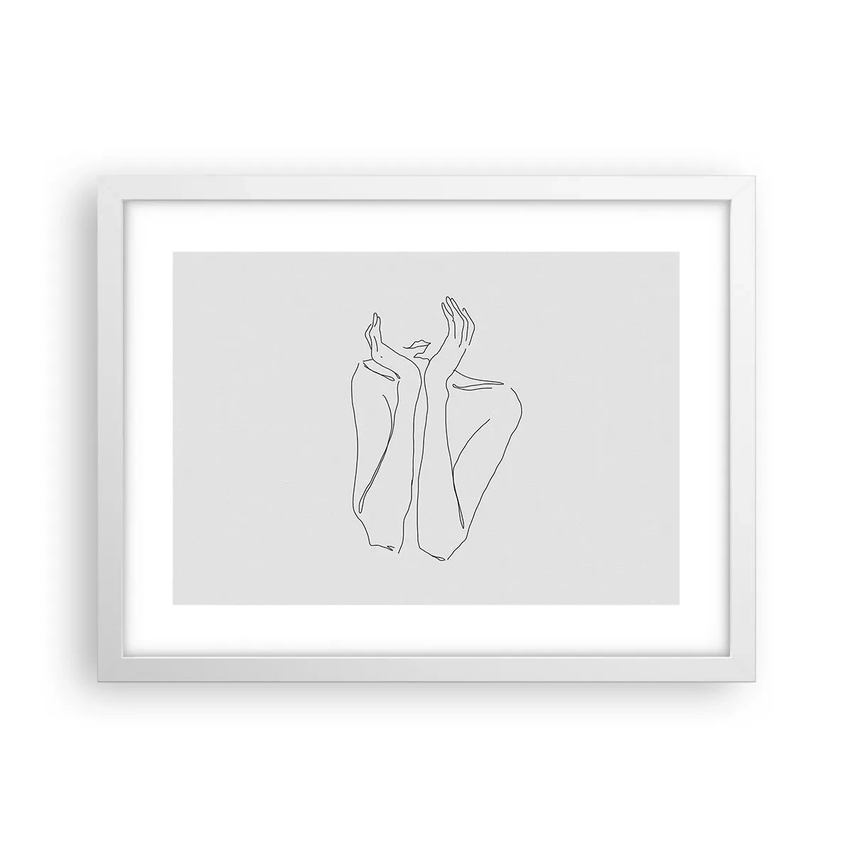 Poster in cornice bianca - Quello che sognano le ragazze - 40x30 cm