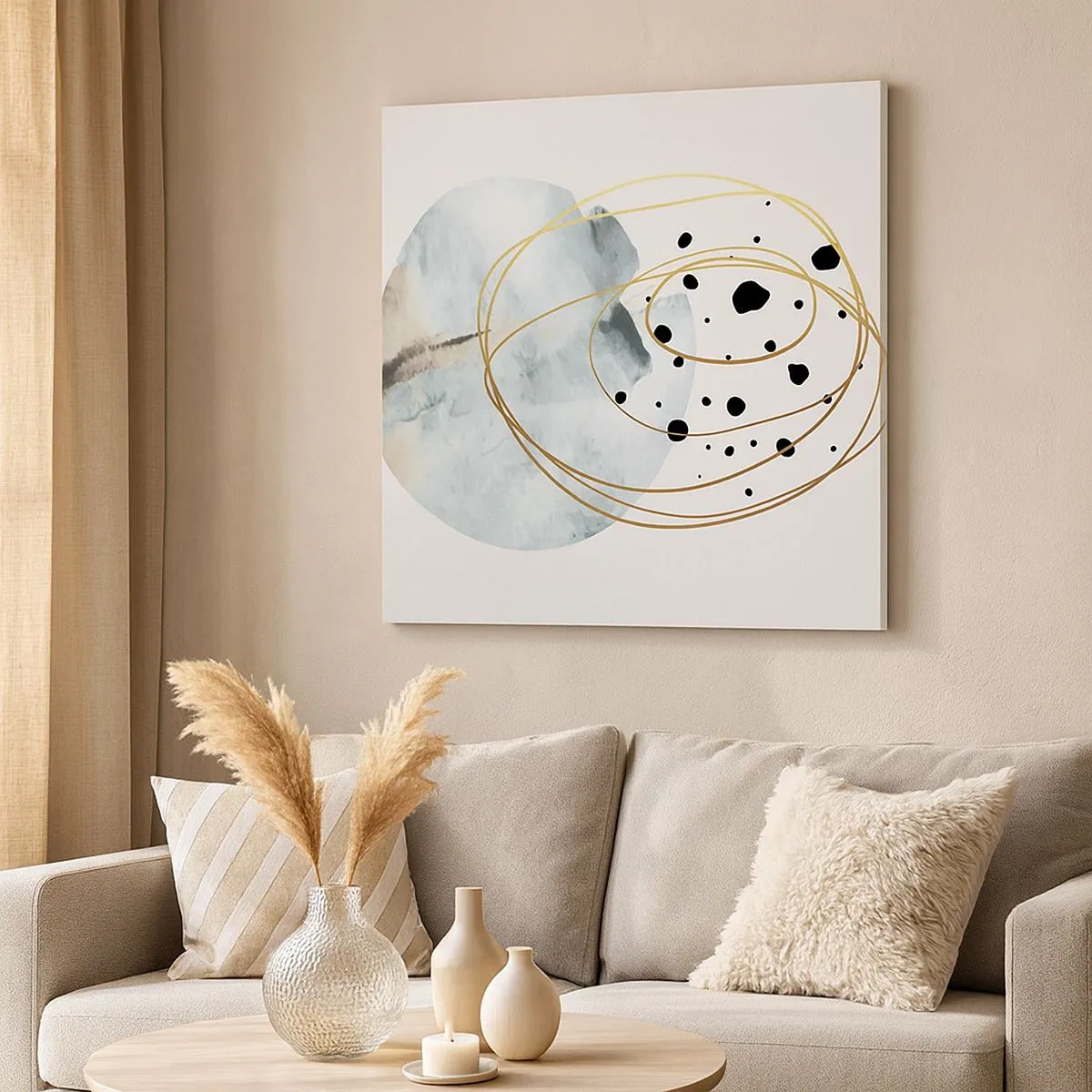 Quadro su tela - Stampe su Tela - Nell'abbraccio dello spazio - 30x30 cm