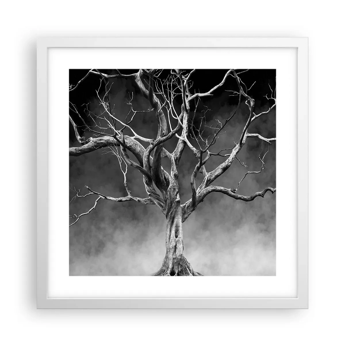 Poster in cornice bianca - Primordiale e sacro - 40x40 cm