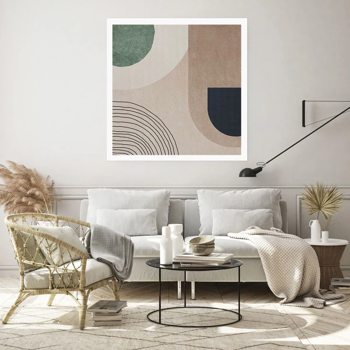 Poster - La mitezza dell'ovale - 60x60 cm