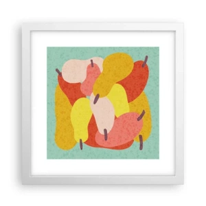 Poster in cornice bianca - Assaggia il sole estivo - 30x30 cm