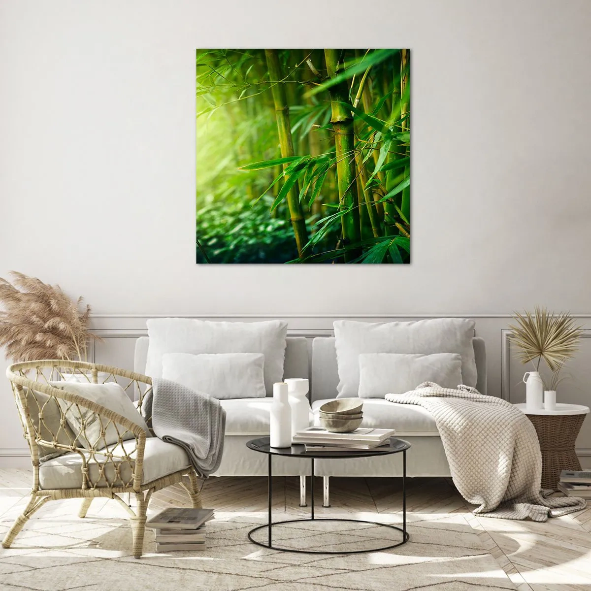 Quadro su vetro - Conoscere il verde in sé - 60x60 cm