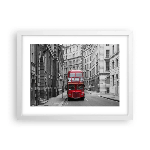 Poster in cornice bianca - Il quotidiano non deve essere grigio - 40x30 cm