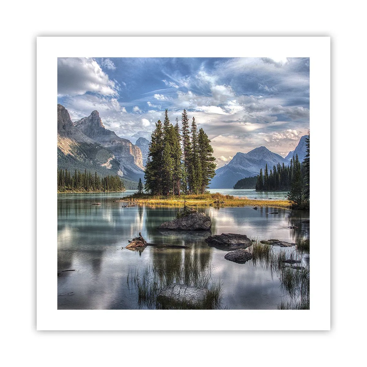 Poster - Sulle acque grandi e limpide...  - 50x50 cm