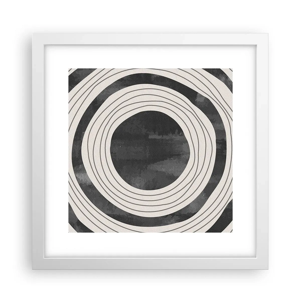 Poster in cornice bianca - Proprio al centro - 30x30 cm