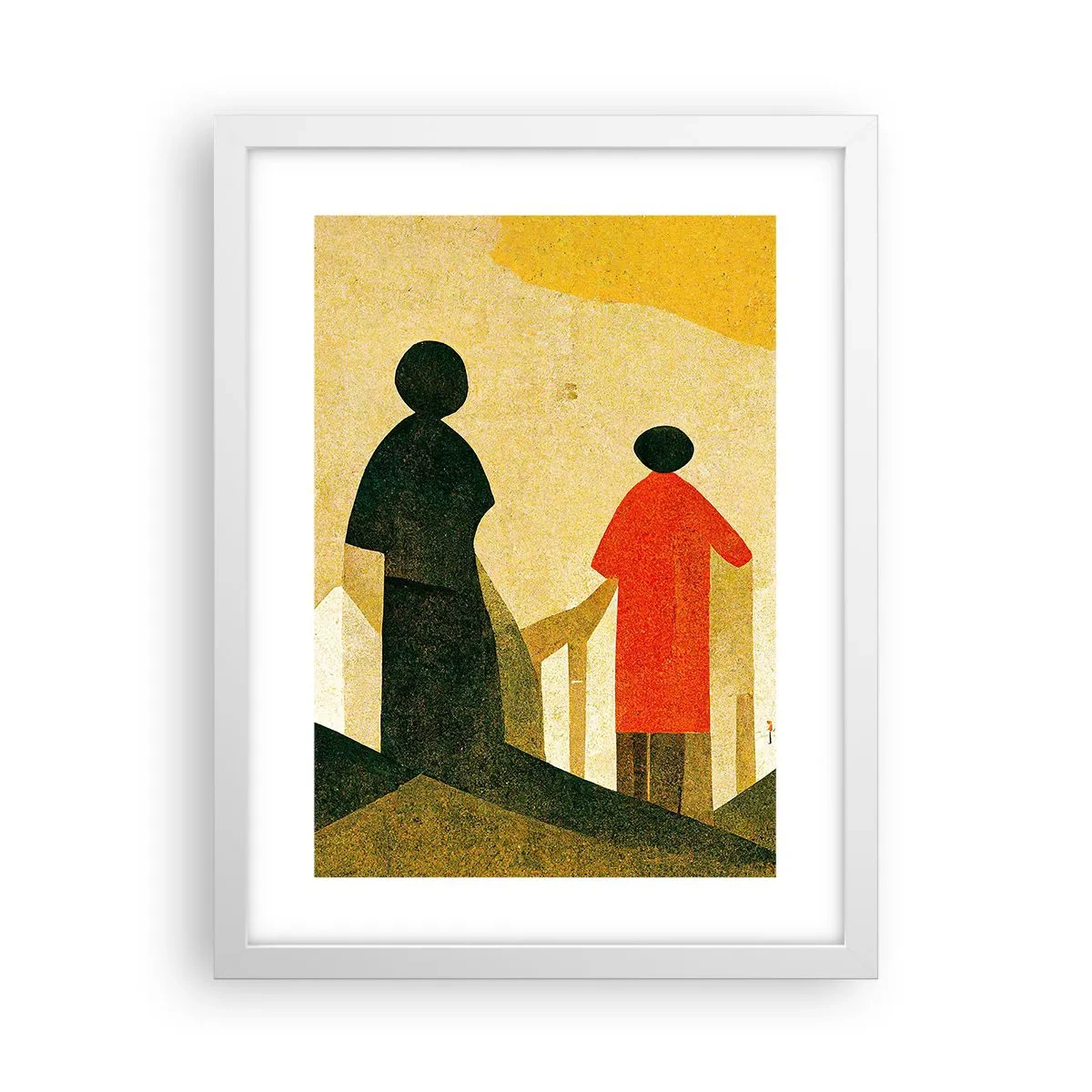 Poster in cornice bianca - La strada è ancora lunga - 30x40 cm