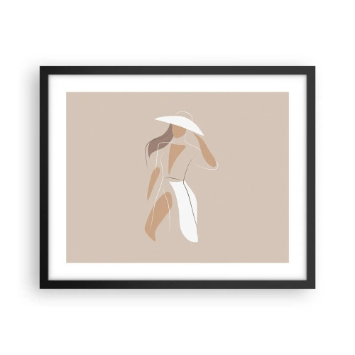 Poster in cornice nera - La moda è un gioco - 50x40 cm