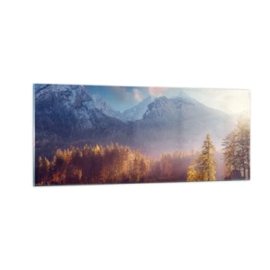 Quadro su vetro - Sui monti e nelle valli - 100x40 cm