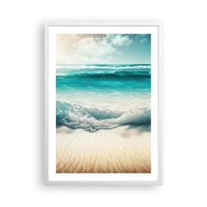Poster in cornice bianca - La calma dell'oceano - 50x70 cm