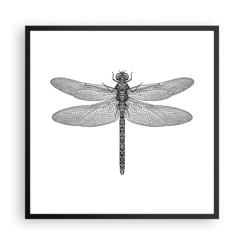 Poster in cornice nera - La precisione della natura - 60x60 cm