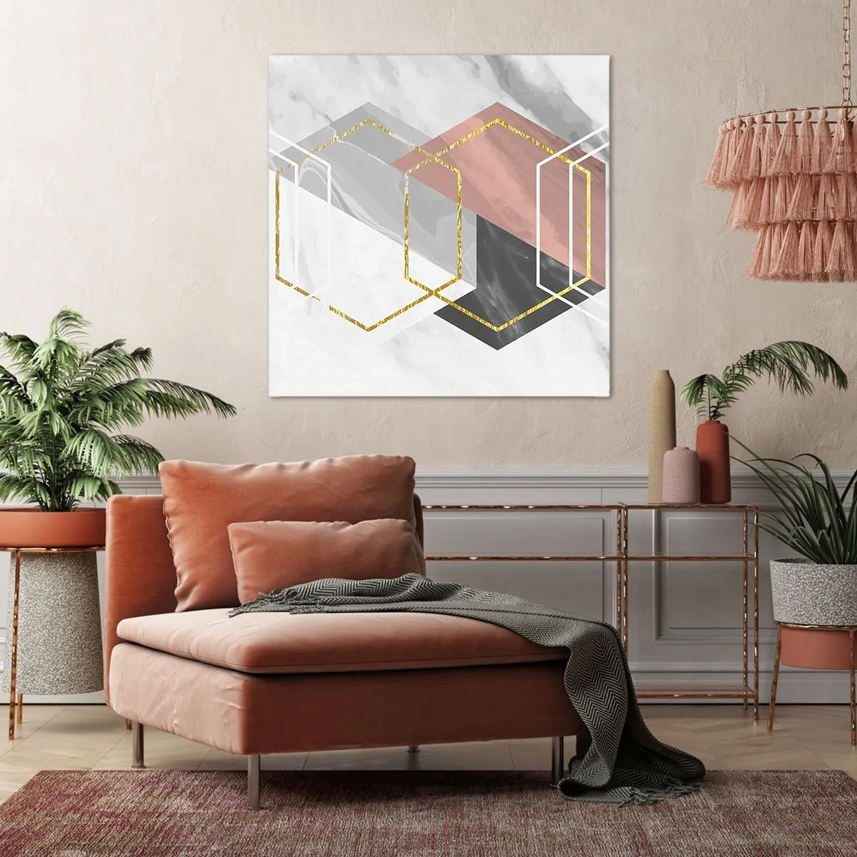 Quadro su tela - Stampe su Tela - Composizione a catena - 50x50 cm