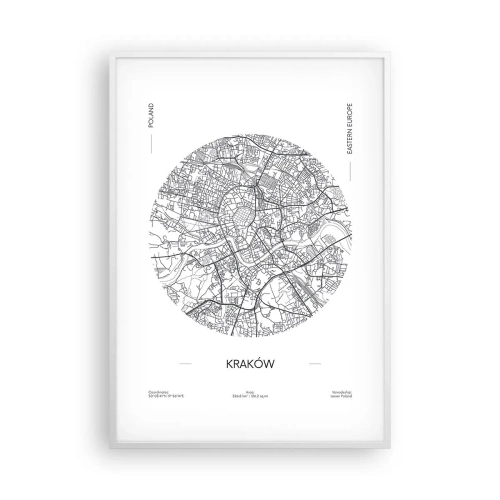 Poster in cornice bianca - Anatomia di Cracovia - 70x100 cm