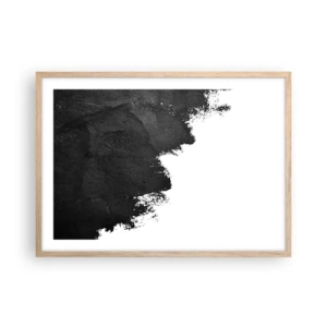 Poster in cornice rovere chiaro - Gli elementi: la terra - 70x50 cm