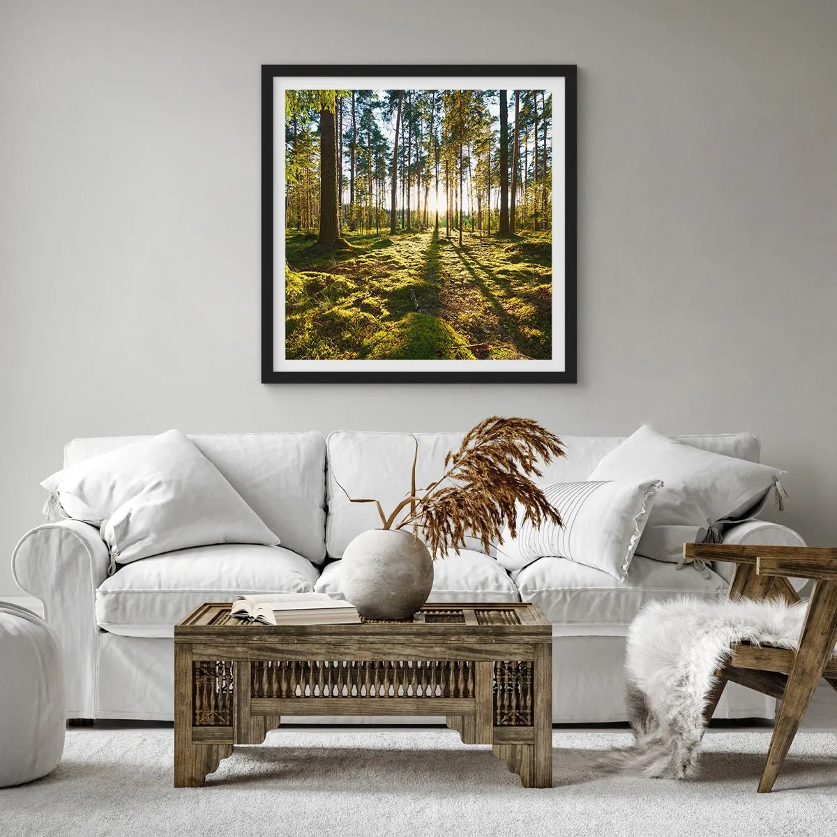 Poster in cornice nera - …dopo sette foreste - 30x30 cm