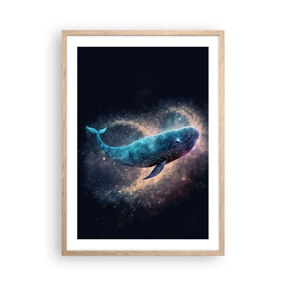 Poster in cornice rovere chiaro - Esiste un mondo... - 50x70 cm