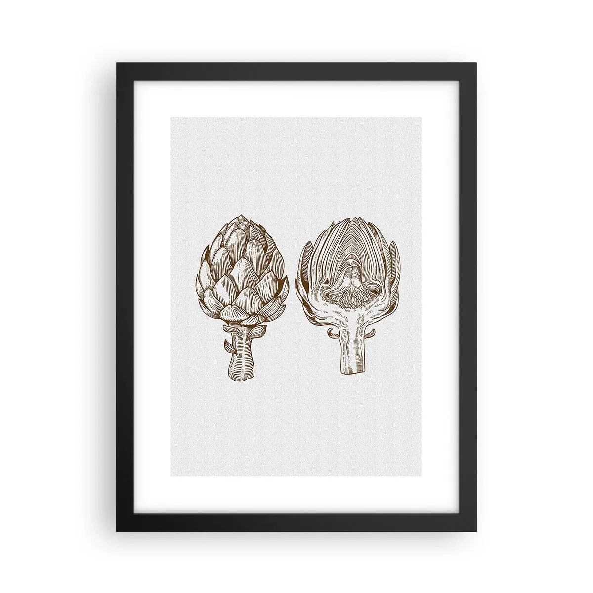 Poster in cornice nera - Lezione di anatomia - 30x40 cm