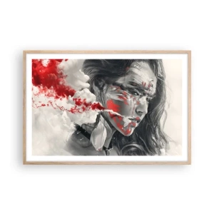 Poster in cornice rovere chiaro - Nei vapori dell'assurdo - 91x61 cm