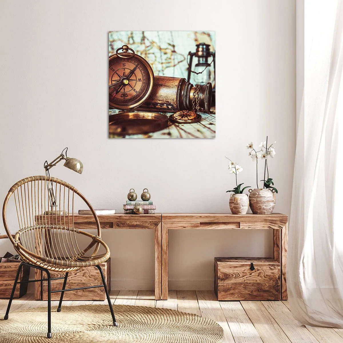 Quadro su tela - Stampe su Tela - Ti aspetta l'avventura dei pirati dei Caraibi - 50x50 cm