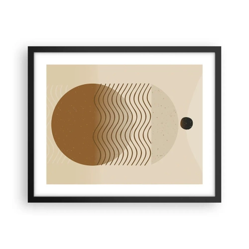Poster in cornice nera - Sull'origine delle figure geometriche - 50x40 cm