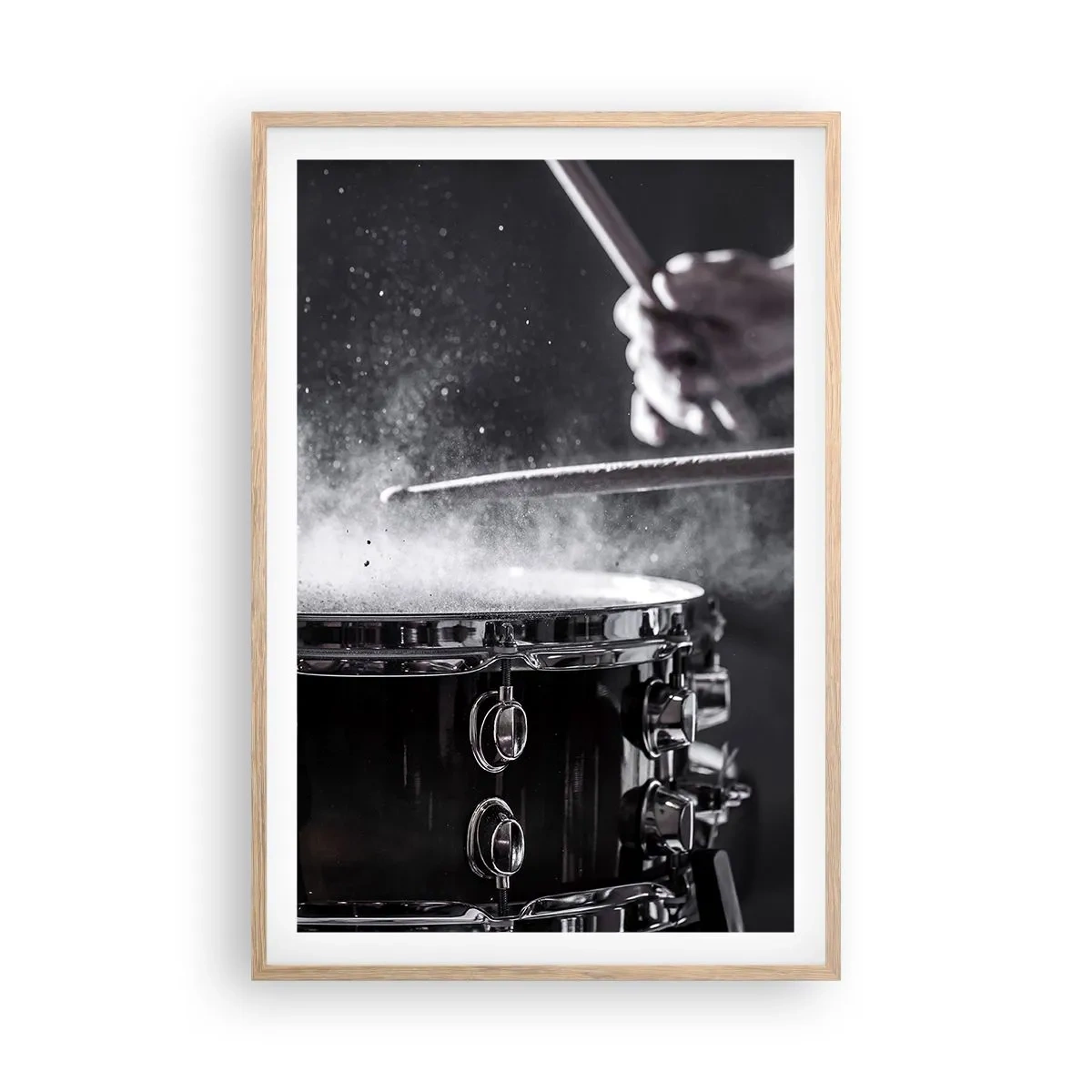 Poster in cornice rovere chiaro - Il polso della musica - 61x91 cm