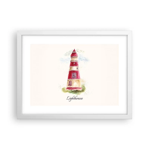 Poster in cornice bianca - Attorno è sempre bel tempo - 40x30 cm