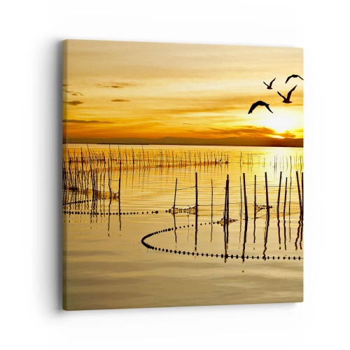 Quadro su tela - Stampe su Tela - Alla pesca - 40x40 cm