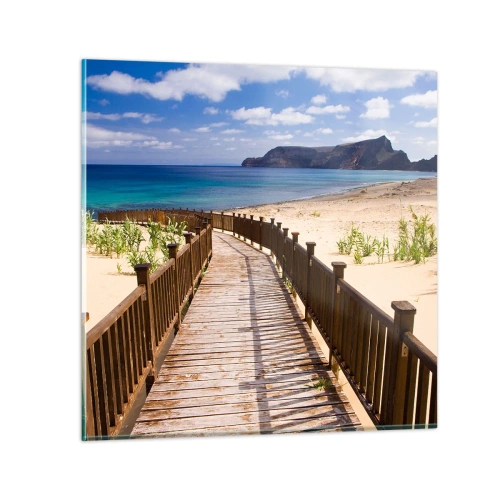 Quadro su vetro - Portami alle isole fortunate - 60x60 cm