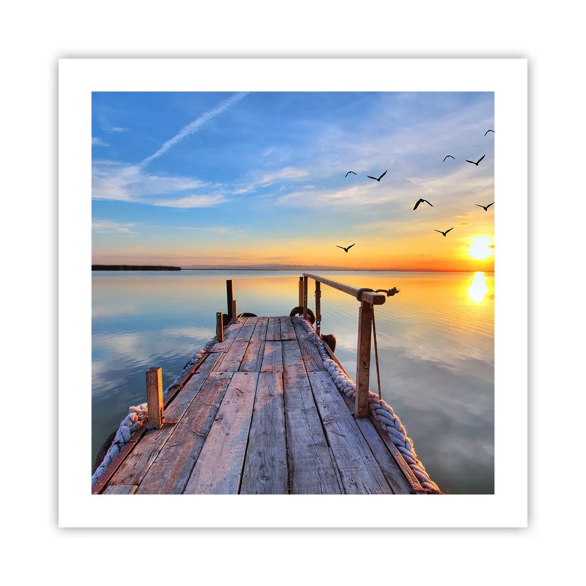 Poster - Camminando verso il sole - 50x50 cm
