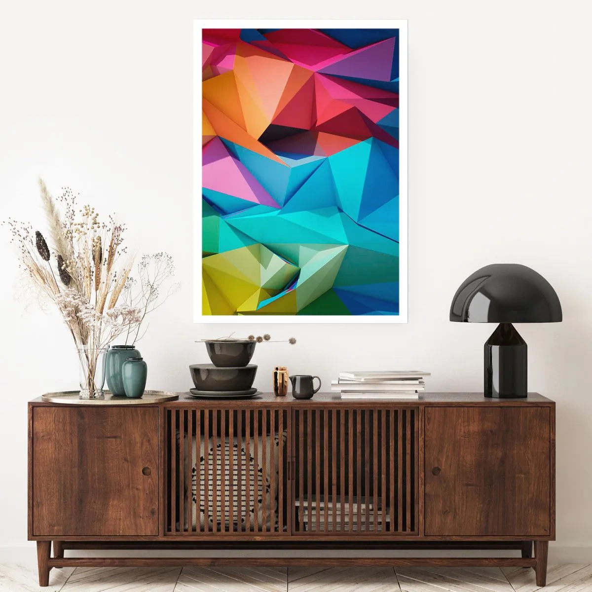 Poster - Origami arcobaleno - 40x50 cm