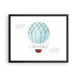 Poster in cornice nera - In mezzo alle nuvole - 50x40 cm