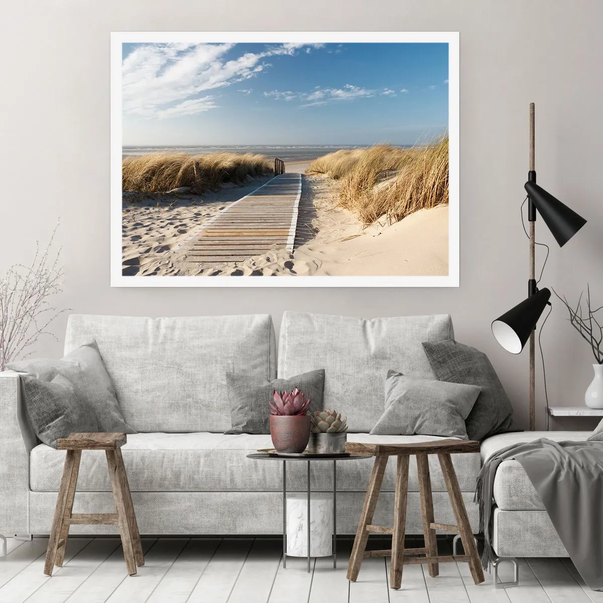 Poster - Dopo la duna, nel fruscio dell'erba - 50x40 cm