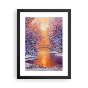 Poster in cornice nera - Incontriamoci qui - 30x40 cm