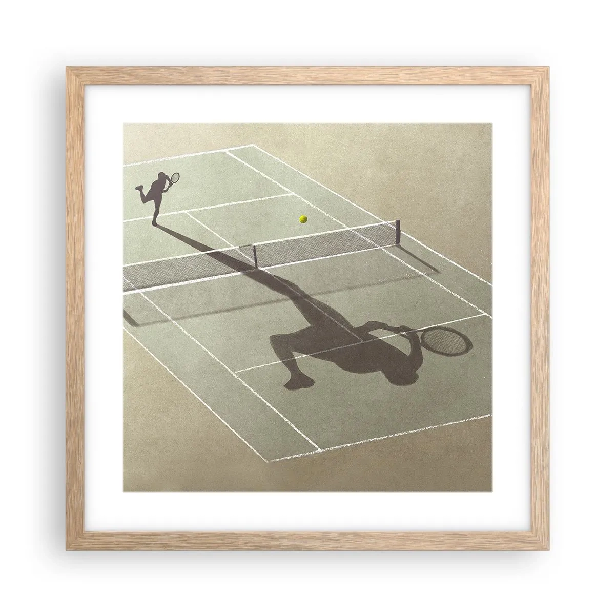 Poster in cornice rovere chiaro - Sconfiggere se stesso - 40x40 cm