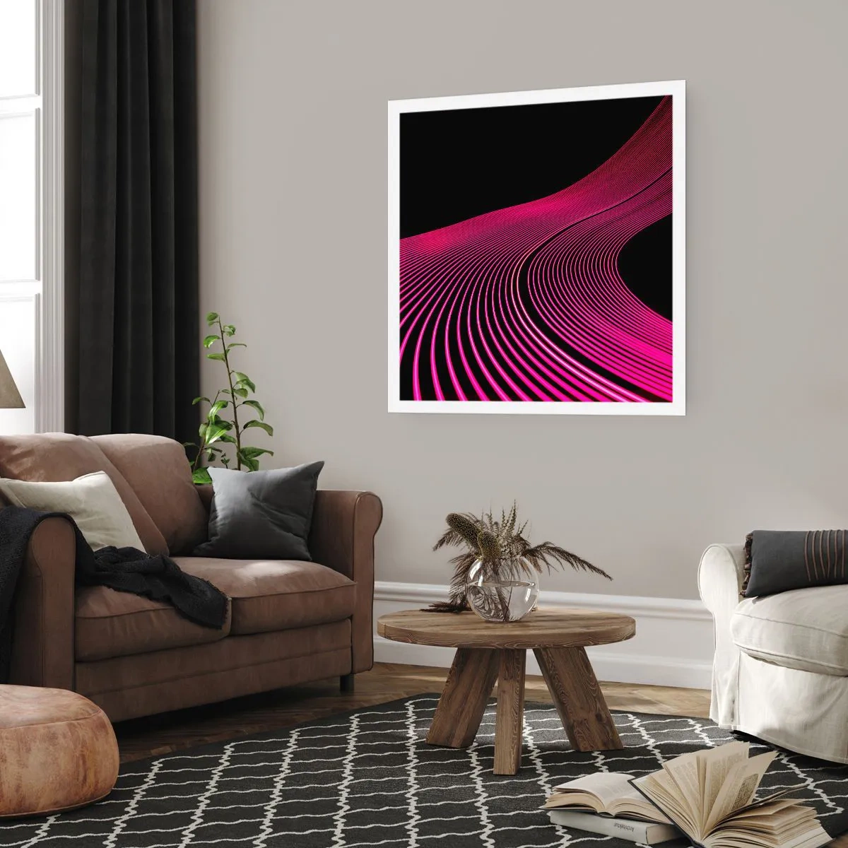 Poster - Il viale della luce - 40x40 cm