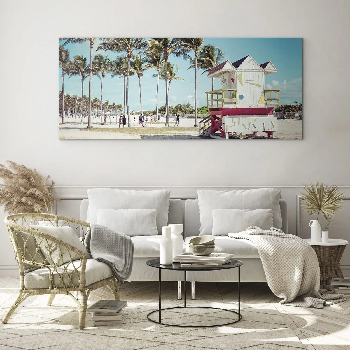 Quadro su vetro - Ti aspetta una bella giornata - 90x30 cm