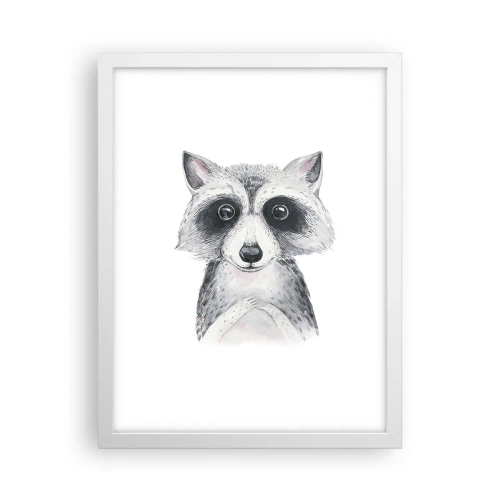 Poster in cornice bianca - Un attimo di commozione - 30x40 cm